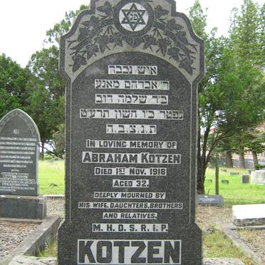 KOTZEN Abraham -1918