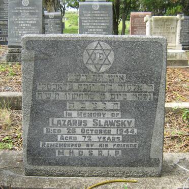 SLAWSKY Lazarus -1944 