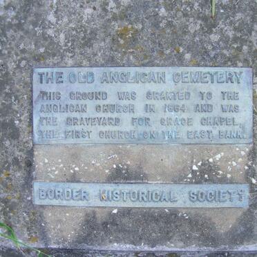 Eastern Cape, EAST LONDON, Fleet Street, Old Anglican Cemetery