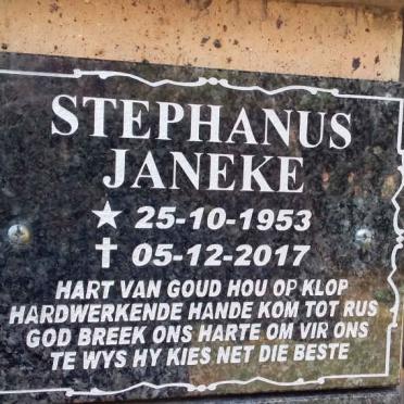 JANEKE Stephanus 1953-2017