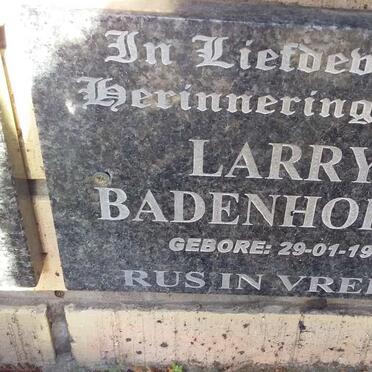 BADENHORST Larry 1934-