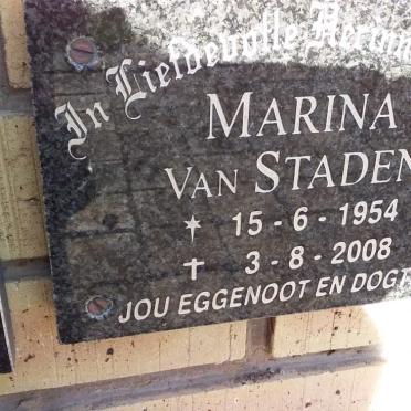 STADEN Marina, van 1954-2008