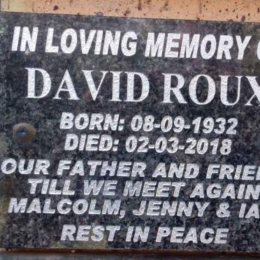 ROUX David 1932-2018