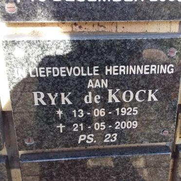 KOCK Ryk, de 1925-2009