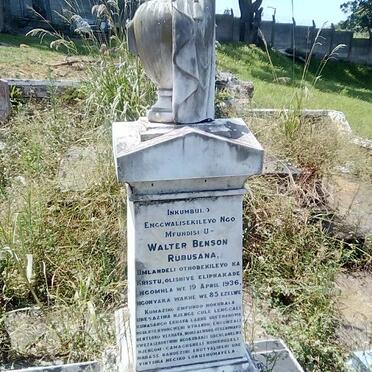 RUBUSANA Walter Benson  -1936