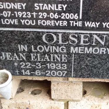 OLSEN Jean Elaine 1933-2007