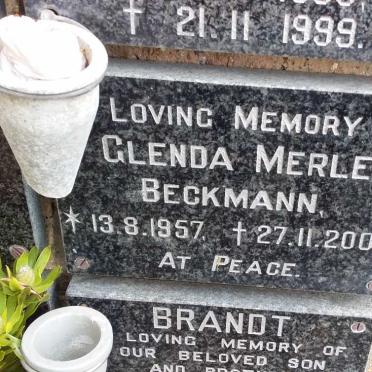 BECKMANN Glenda Merle 1957-2002