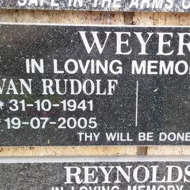 WEYER ?lvan Rudolf 1941-2005