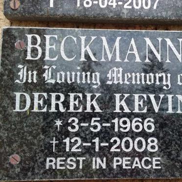 BECKMANN Derek Kevin 1966-2008