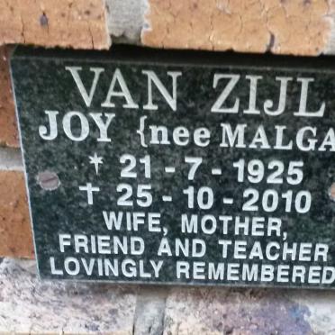 ZIJL Joy, van nee MALGA 1925-2010