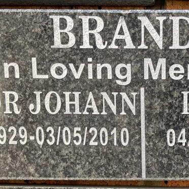 BRANDT Victor Johann 1929-2010 &amp; Dorothy S. 1936-2021