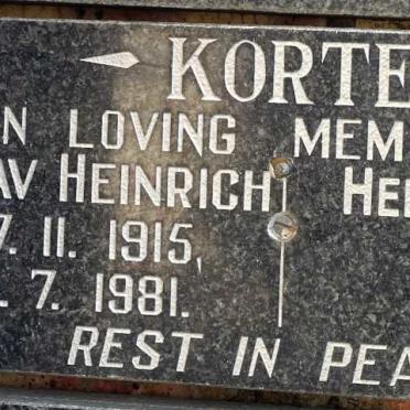 KORTE Gustav Heinrich 1915-1981 &amp; Helie J.P. 1923-2015