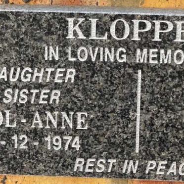 KLOPPER Carrol-Anne 1974-1974