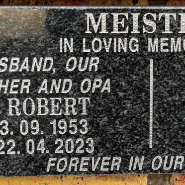 MEISTER Justin Robert 1953-2023