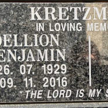 KRETZMANN Dellion Benjamin 1929-2016