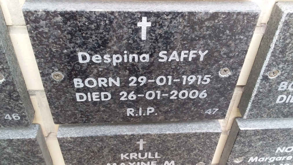 SAFFY Despina 1915-2006