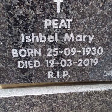 PEAT Ishbel Mary 1930-2019