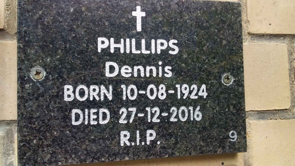 PHILLIPS Dennis 1924-2016