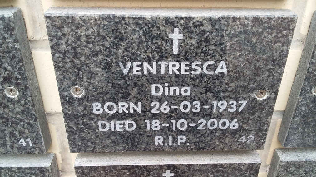 VENTRESCA Dina 1937-2006