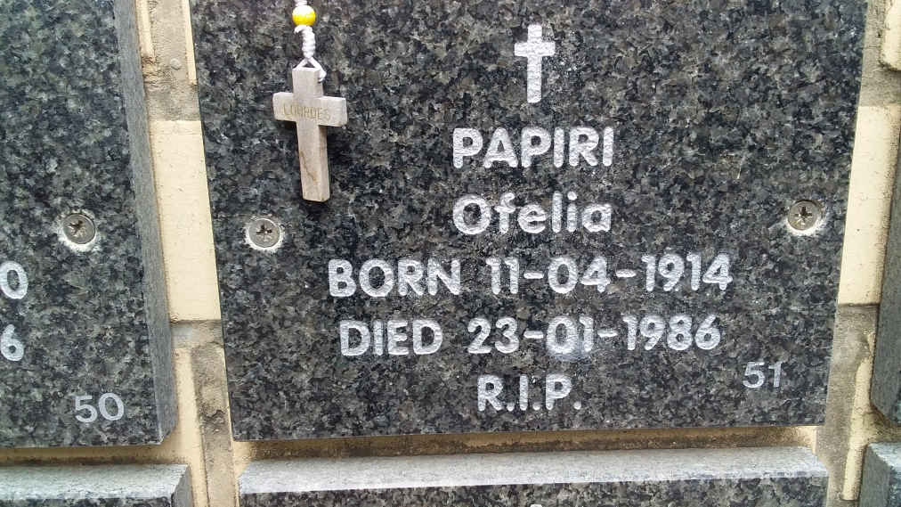 PAPIRI Ofelia 1914-1986