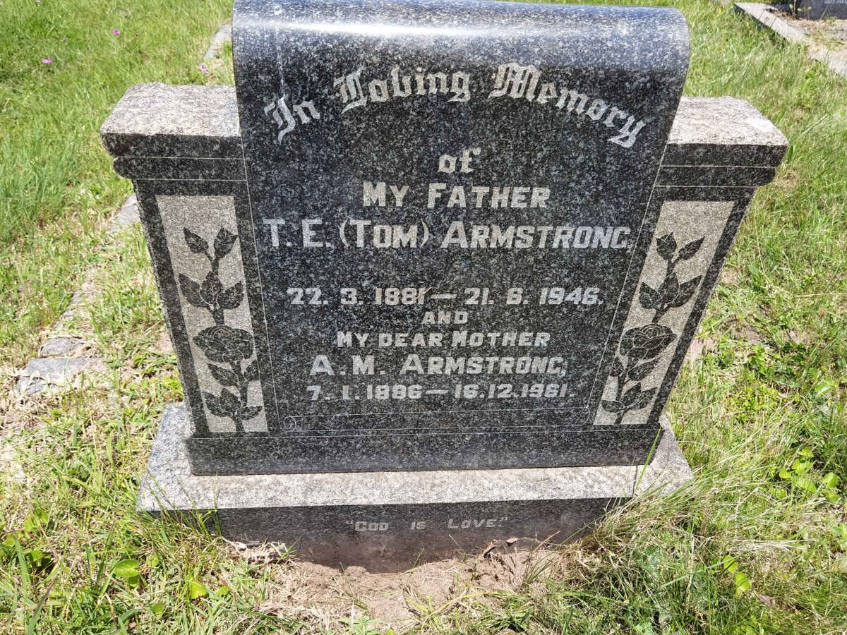 ARMSTRONG T.E. 1881-1946 &amp; A.M 1886-1961