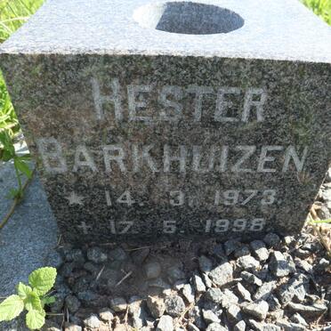BARKHUIZEN Hester 1973-1998