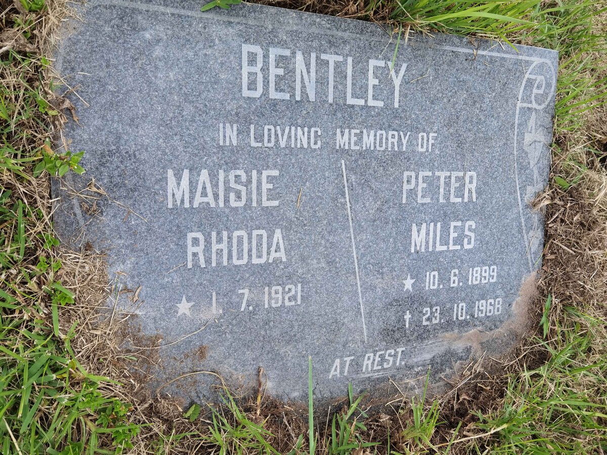 BENTLEY Peter Miles 1899-1968 &amp; Maisie Rhoda 1921-