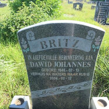 BRITZ Dawid Johannes 1948-2004
