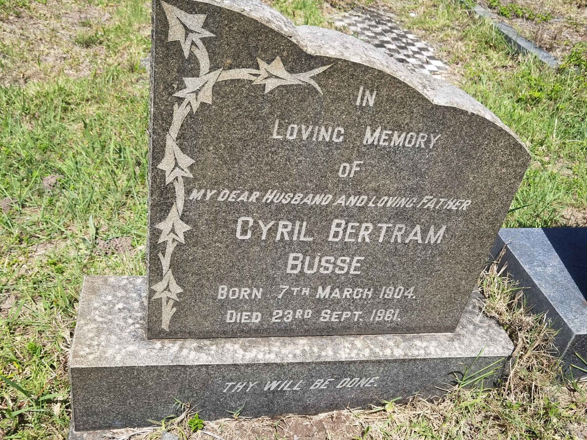 BUSSE Cyril Bertram 1904-1961