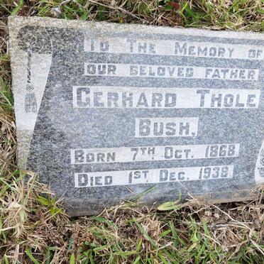 BUSH Gerhard Thole 1868-1938