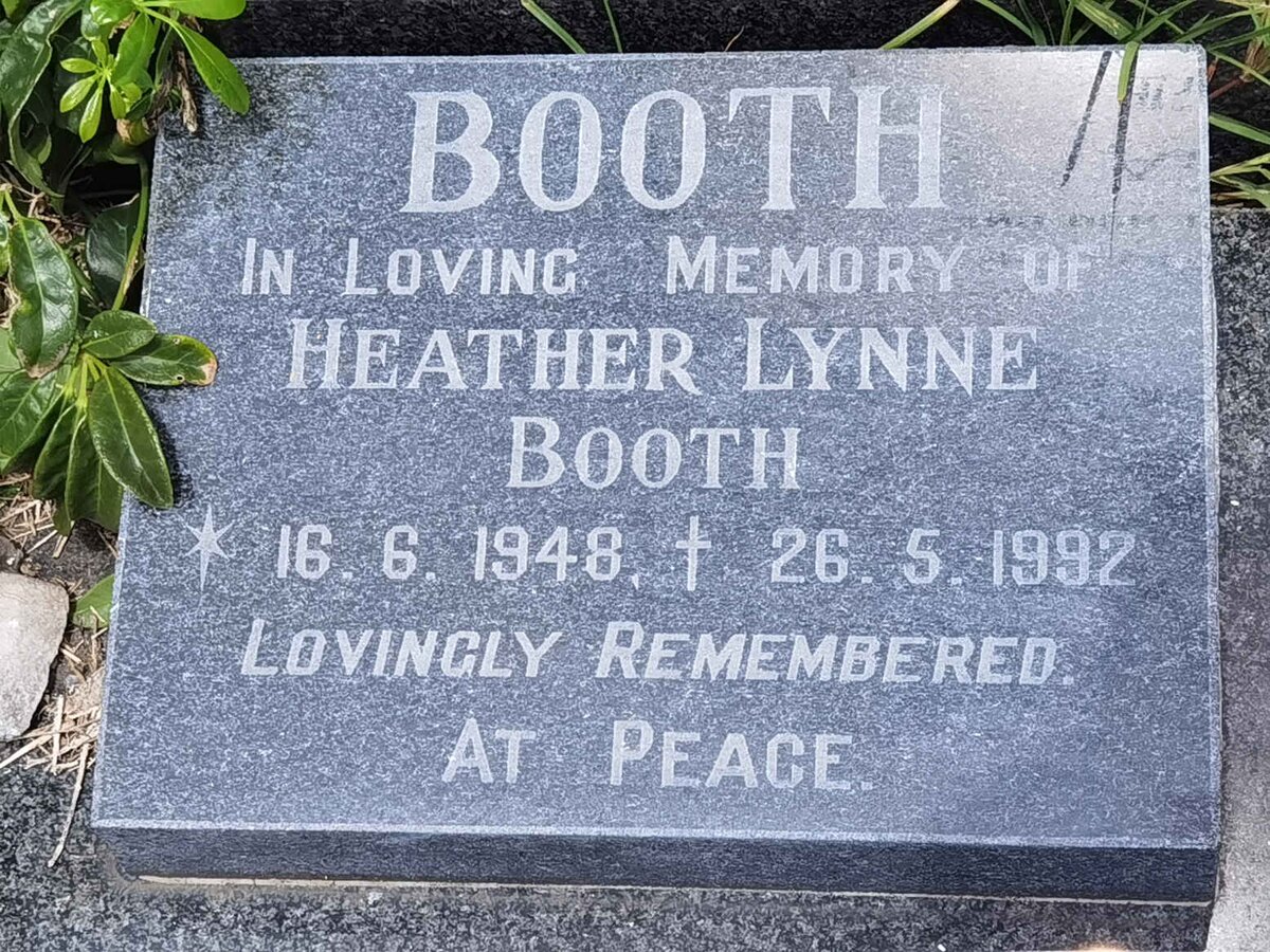 BOOTH Heather Lynne 1948-1992