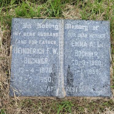BUCHNER Heinderich F.W. 1876-1950 &amp; Emma A.L. 1880-1959