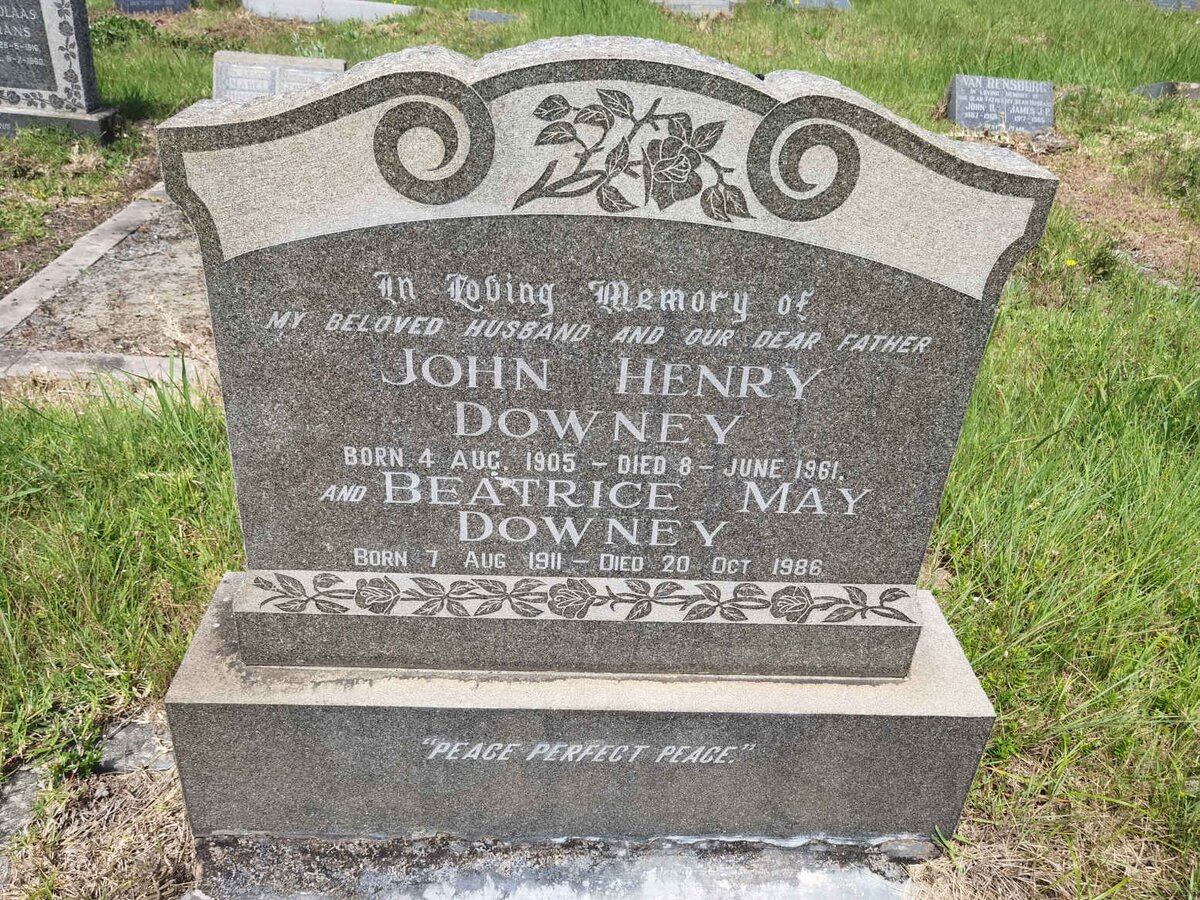 DOWNEY John Henry 1905-1961 & Beatrice May 1911-1986