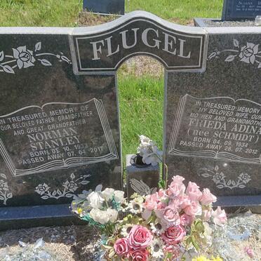 FLUGEL Norman Stanley 1933-2017 &amp; Frieda Adina SCHMIDT 1934-2012