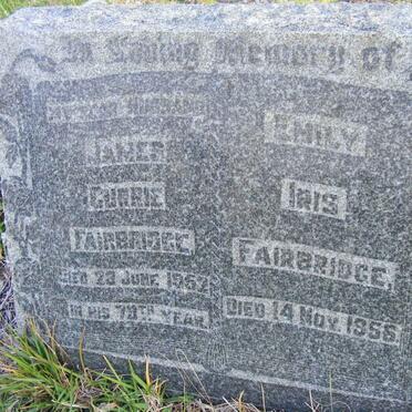 FAIRBRIDGE James Currie -1952 &amp; Emily Iris -1956