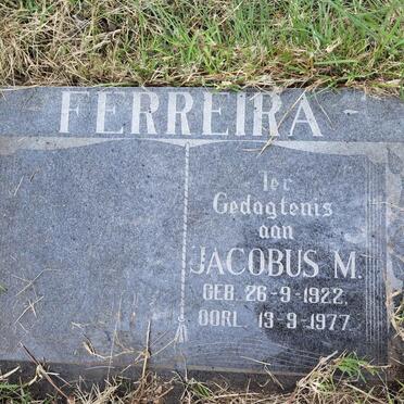 FERREIRA Jacobus M. 1922-1977