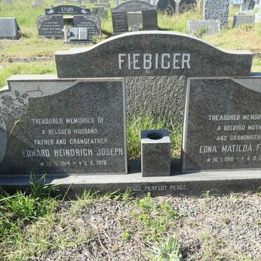 FIEBIGER Edward Heindrich Joseph 1914-1976 &amp; Edna Matilda Freda 1916-1988