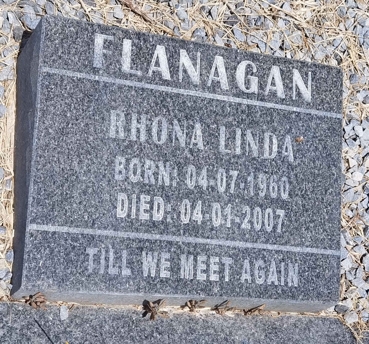 FLANAGAN Rhona Linda 1960-2007