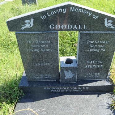GOODALL Walter Stephen 1931-2007 &amp; Lynette 1936-2005