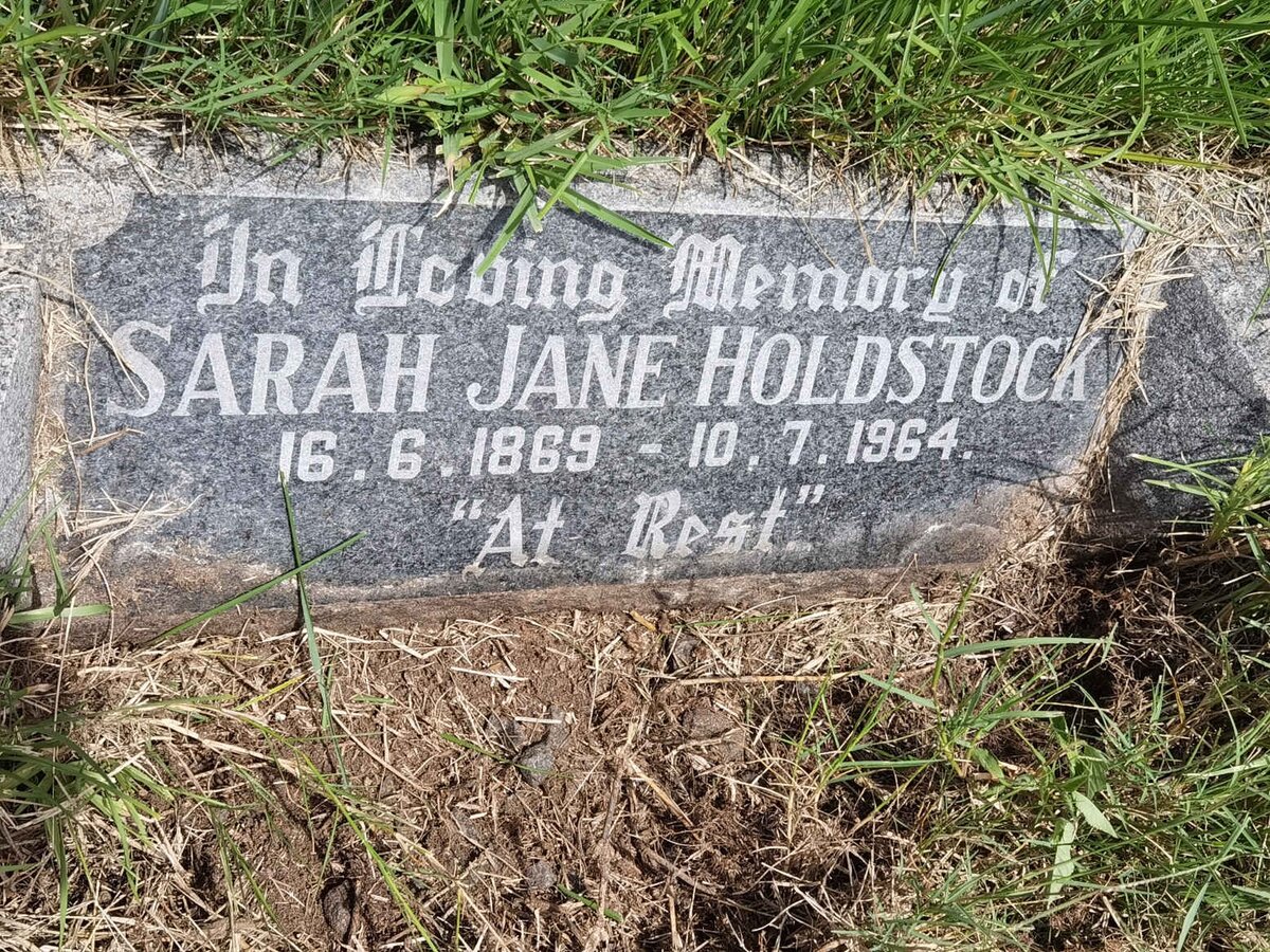 HOLDSTOCK Sarah Jane 1869-1964