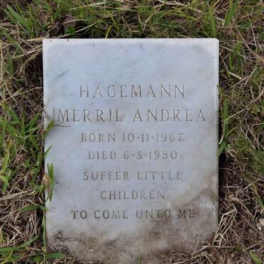 HAGEMANN Merril Andrea 1967-1980