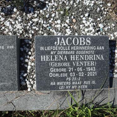 JACOBS Helena Hendrina nee VENTER 1943-2021