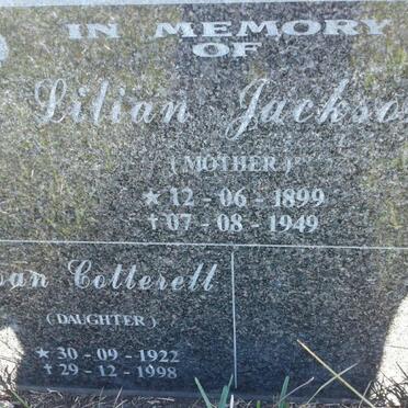 JACKSON Lilian 1899-1949 :: COTTERELL Joan 1922-1998