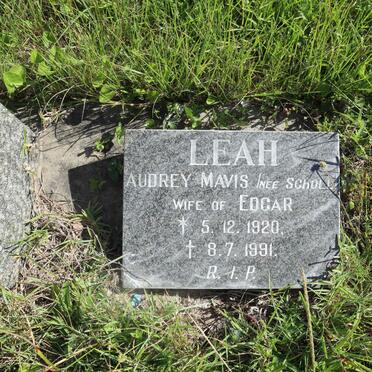 LEAH Audrey Mavis nee SCHOLL 1920-1991