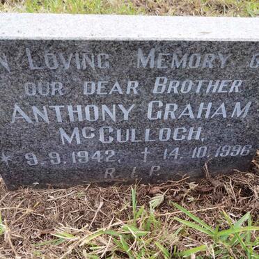 MCCULLOCH Anthony Graham 1942-1996
