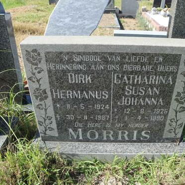 MORRIS Dirk Hermanus 1924-1987 &amp; Catharina Susan Johanna 1925-1990