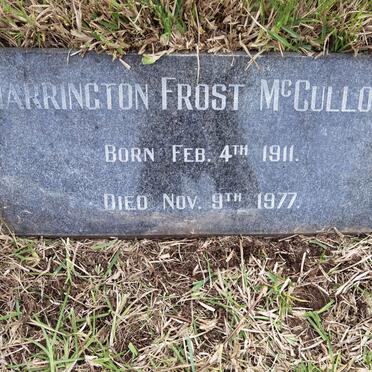 MCCULLOCH Harrington Frost 1911-1977