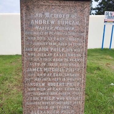 PHILP Andrew Duncan -1881 &amp; Ann -1917 :: PHILP James Mitcell -1873