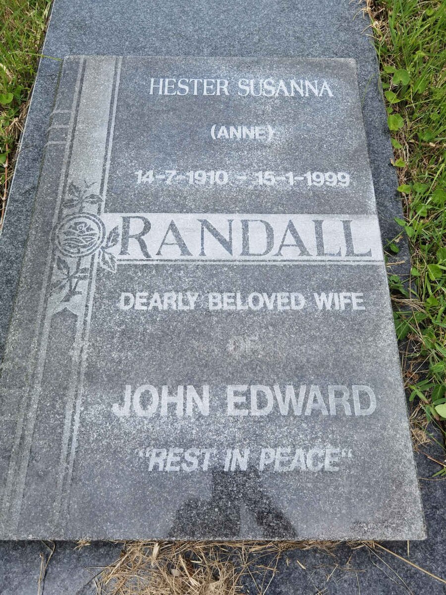 RANDALL Hester Susanna 1910-1999