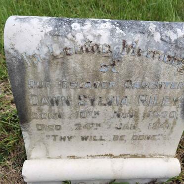 RILEY Dawn Sylvia 1930-1941